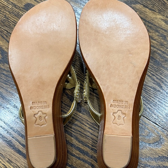 Tommy Bahama Gold Embellished Sandals size 8 - Picture 4 of 6